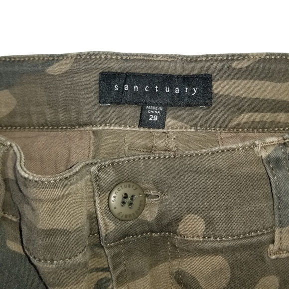 Sanctuary Camouflage SKINNY Pants Size 29 Women's XP9018W3906 - Picture 4 of 5